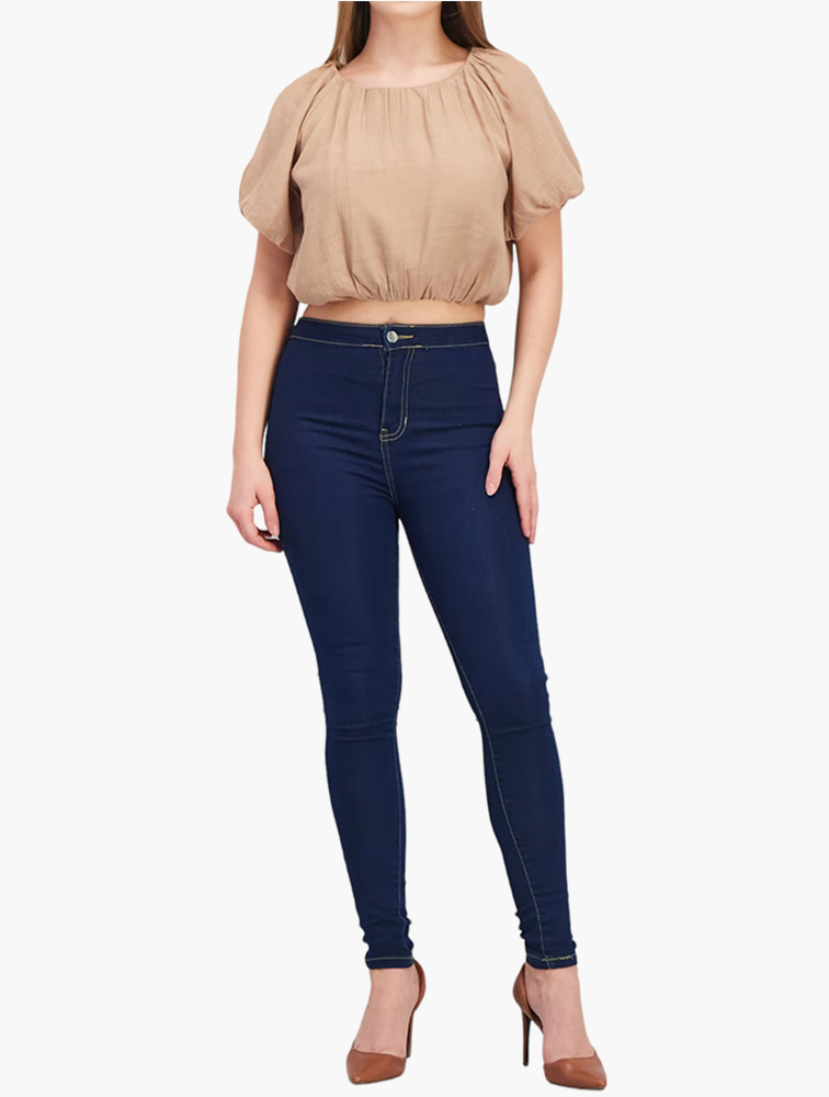 Top Forever 21 – Couleur Taupe – Taille S – Bon état Occasion – Style Tricot
